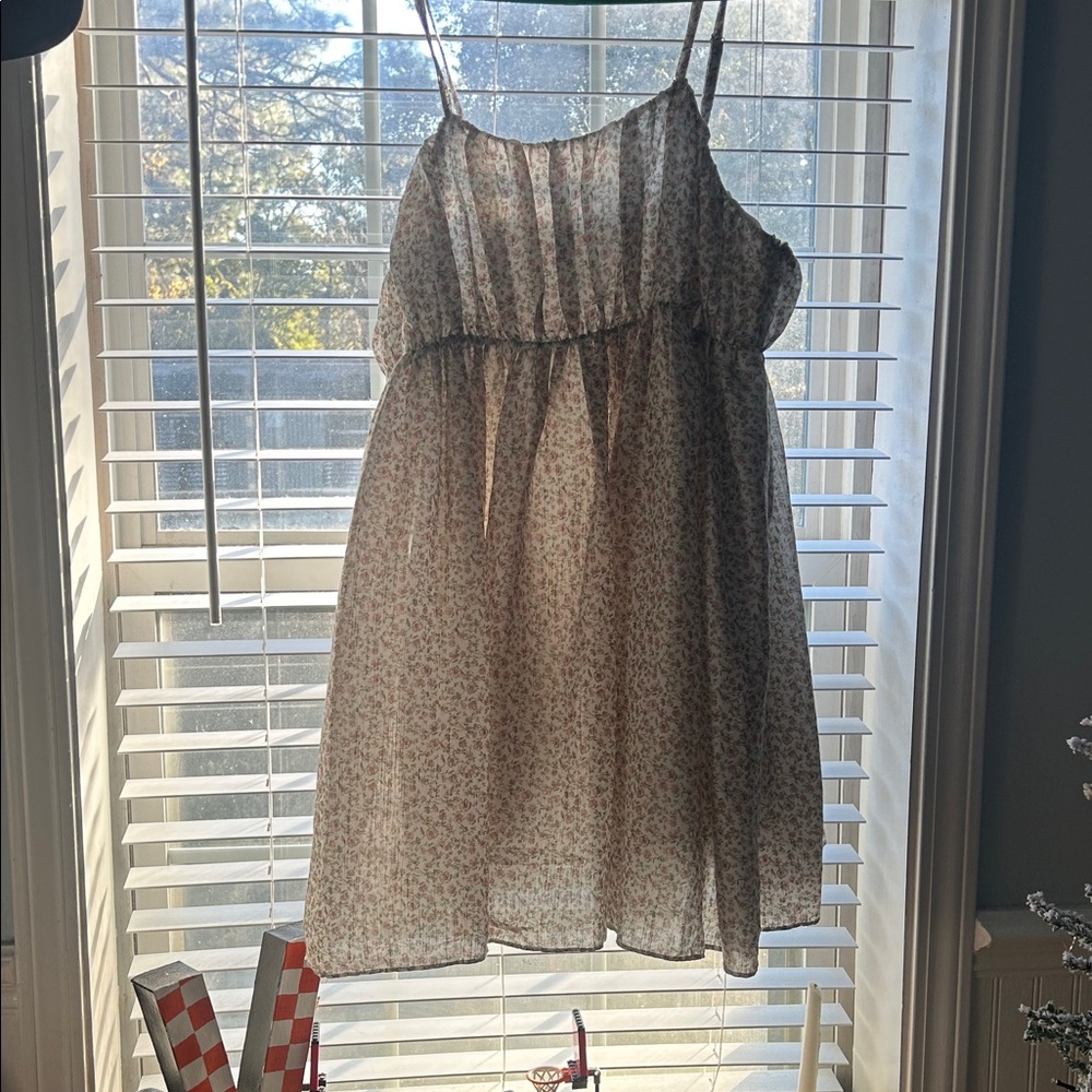 Arula White and Pink Floral Dress